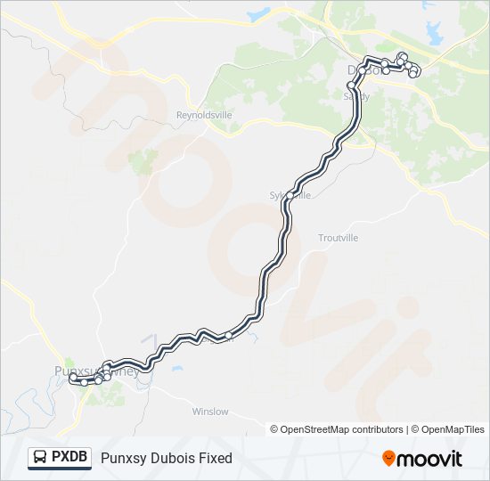 PXDB bus Line Map