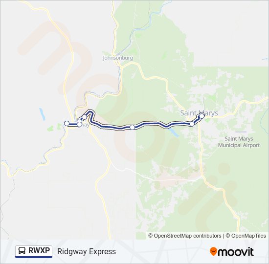 Mapa de RWXP de autobús