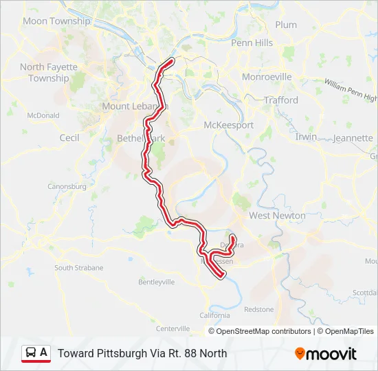 A Bus Line Map