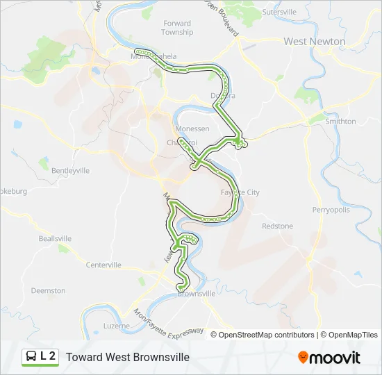 L 2 Bus Line Map