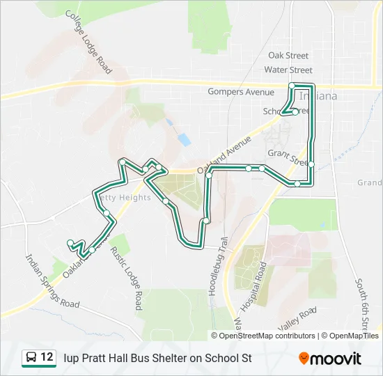 12 Bus Line Map