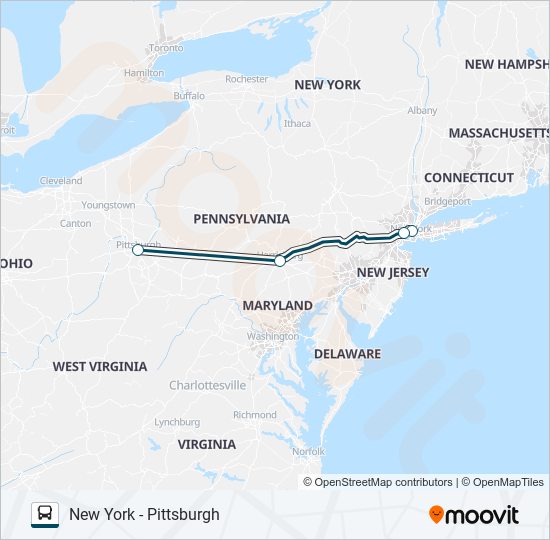 GREYHOUND US0410 bus Line Map