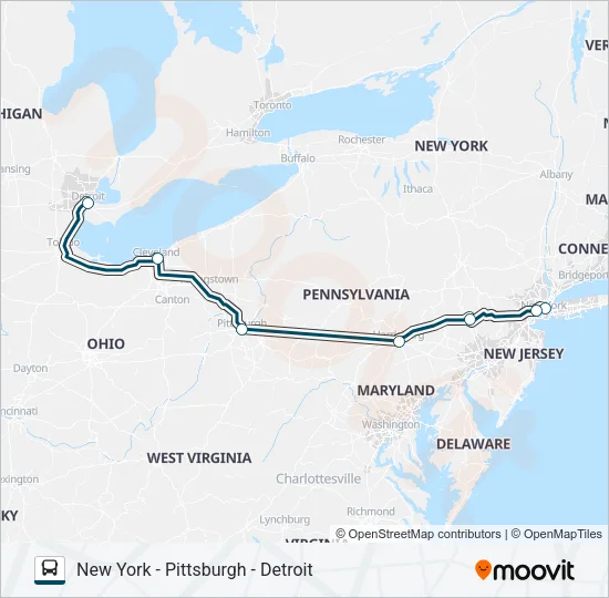 GREYHOUND US0420 Bus Line Map