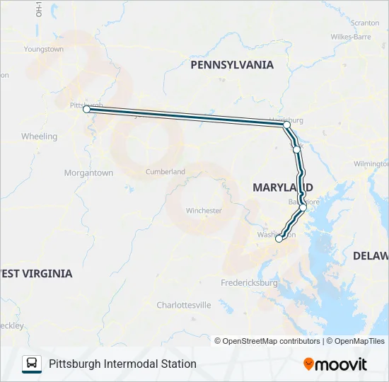 GREYHOUND US0430 Bus Line Map
