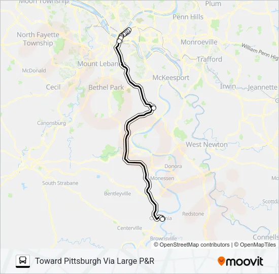 CAL COMMUTER Bus Line Map