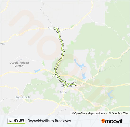 RVBW bus Line Map