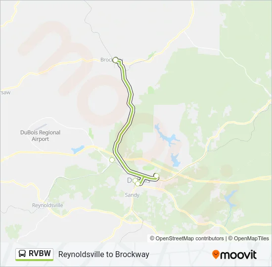 RVBW Bus Line Map