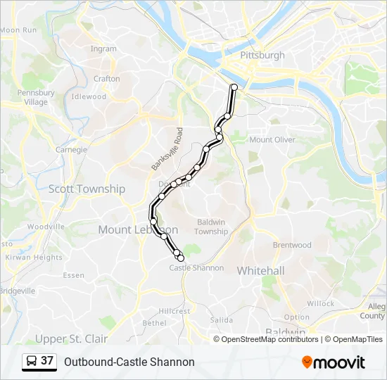 37 Bus Line Map