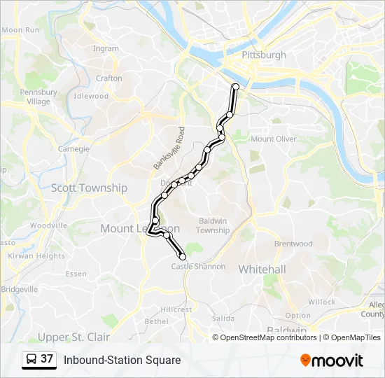 37 Bus Line Map