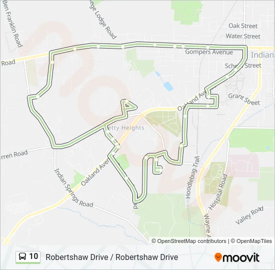 10 Bus Line Map
