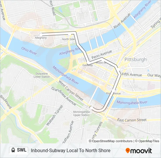 SWL Light Rail Line Map