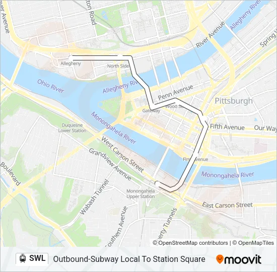 SWL Light Rail Line Map