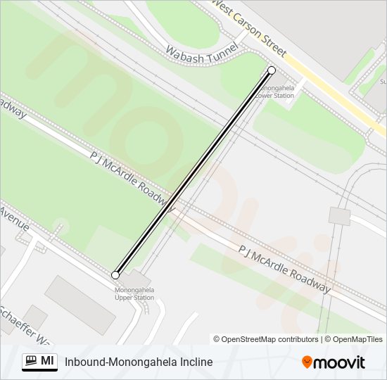 MI funicular Line Map