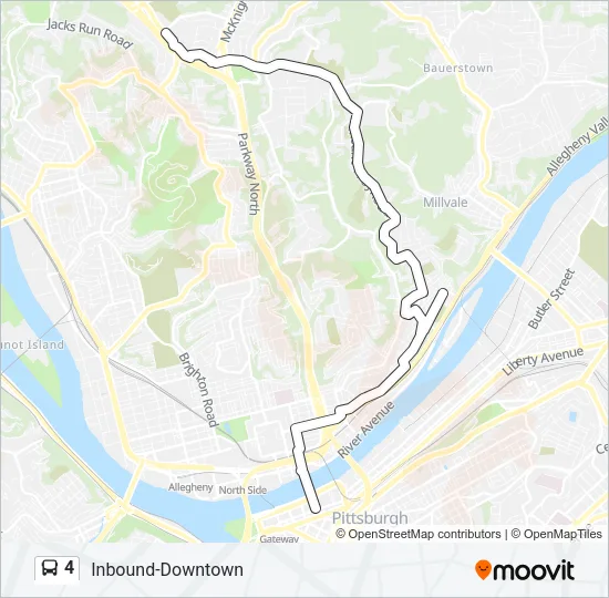 4 Bus Line Map