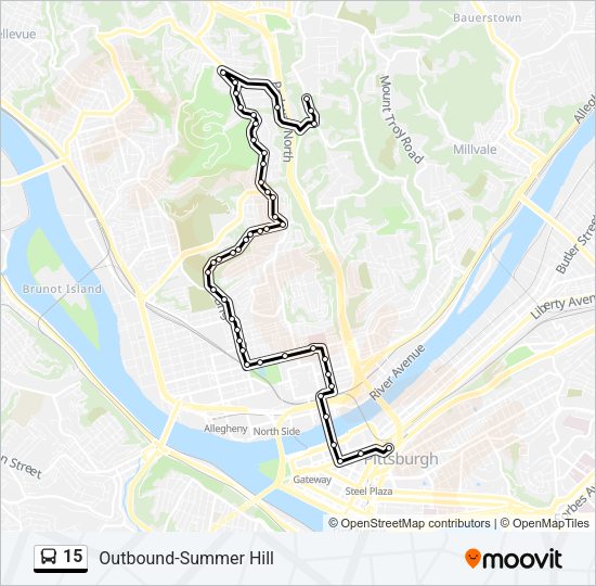 15 bus Line Map