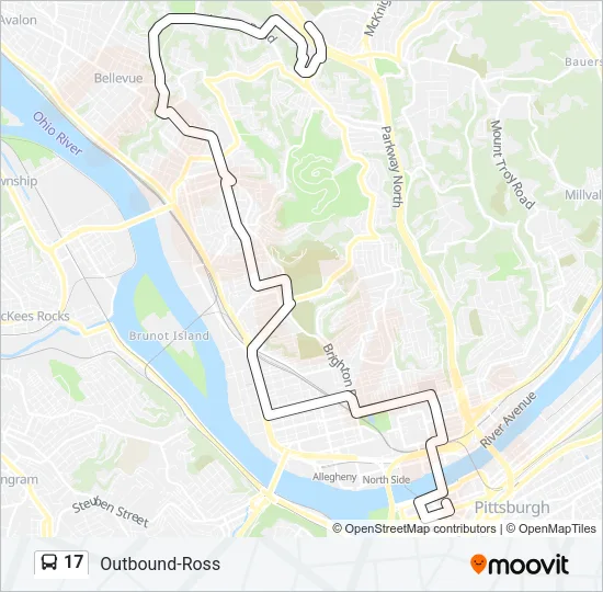 17 Bus Line Map