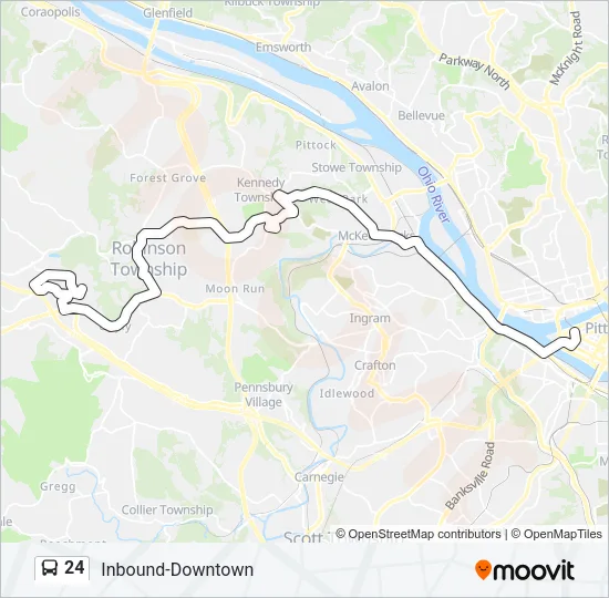 24 Bus Line Map