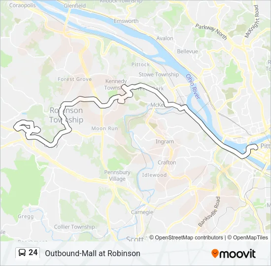 24 Bus Line Map