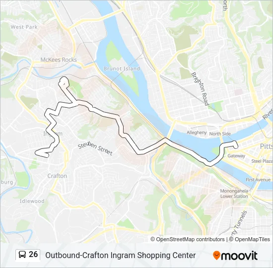 26 Bus Line Map