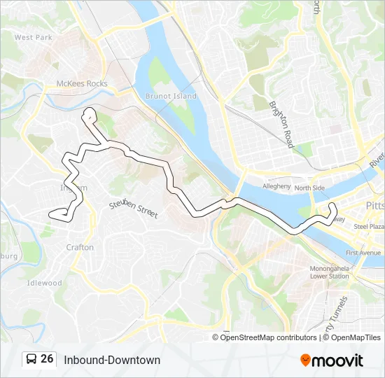 26 Bus Line Map