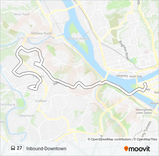 27 Bus Line Map