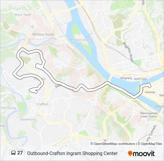 27 Bus Line Map