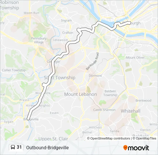 31 Bus Line Map