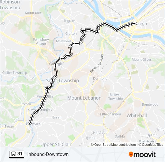 31 bus Line Map