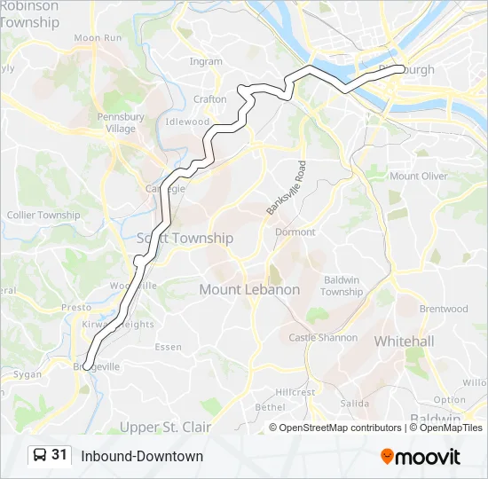 31 Bus Line Map