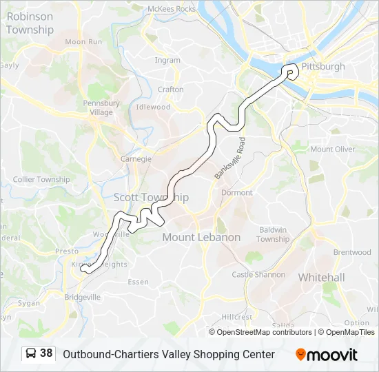 38 Bus Line Map