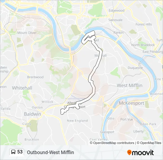 53 Bus Line Map