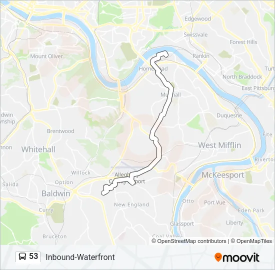 53 Bus Line Map