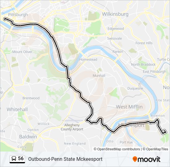 56 Bus Line Map