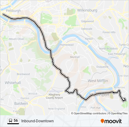 56 bus Line Map