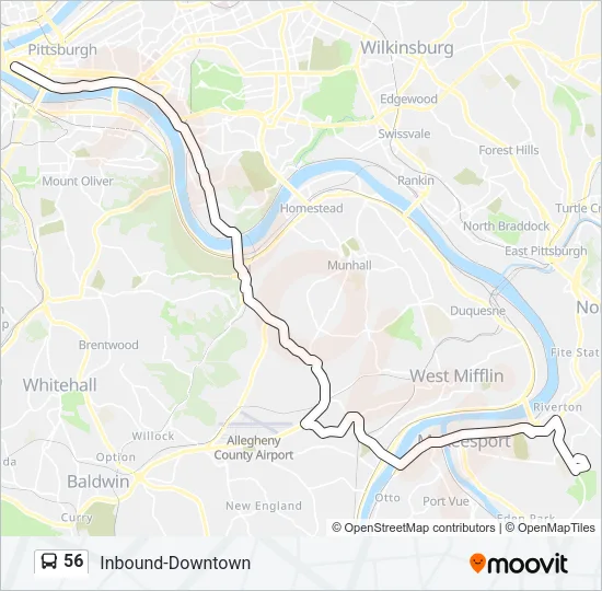 56 Bus Line Map
