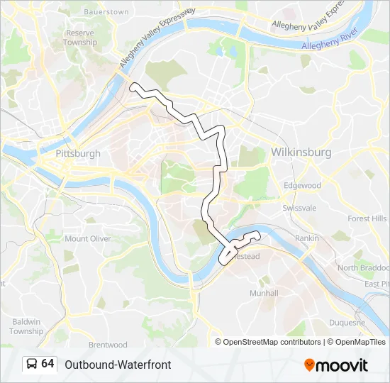 64 Bus Line Map