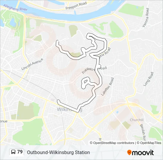 79 Bus Line Map