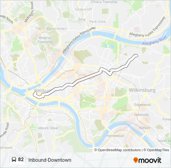 82 Bus Line Map