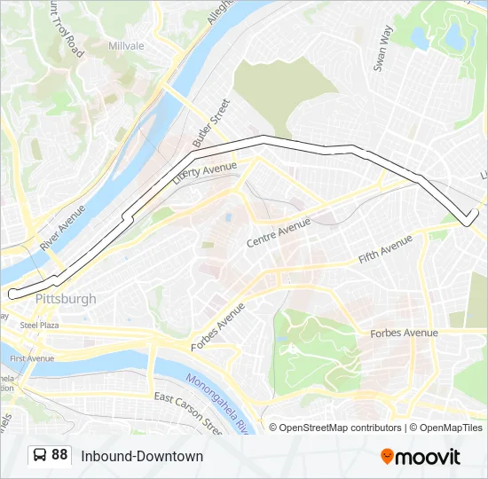 88 Bus Line Map