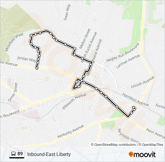 89 bus Line Map