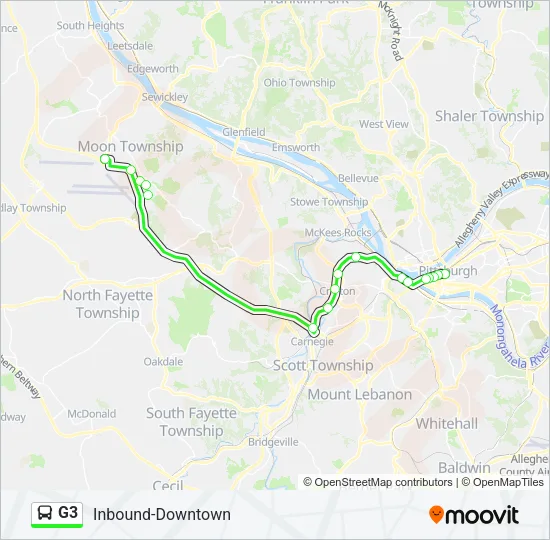 G3 Bus Line Map