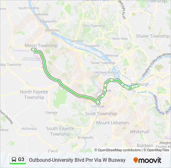 g3 Route Schedules, Stops & Maps OutboundMoon Flyer (Updated)