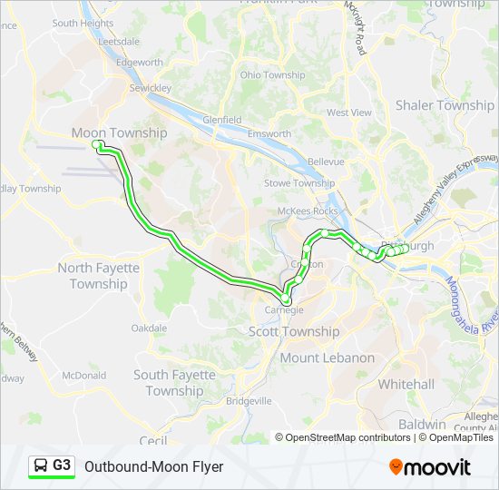 G3 bus Line Map