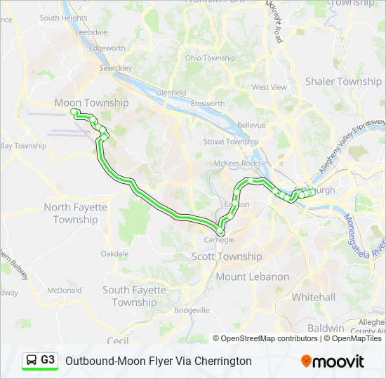 G3 Bus Line Map