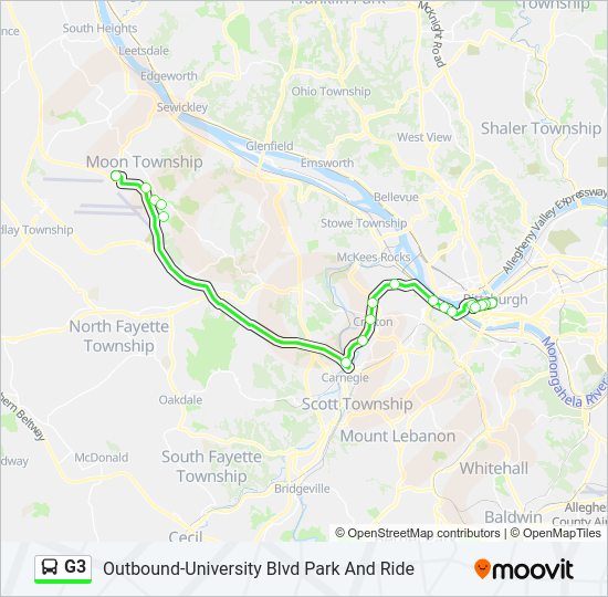 G3 Bus Line Map