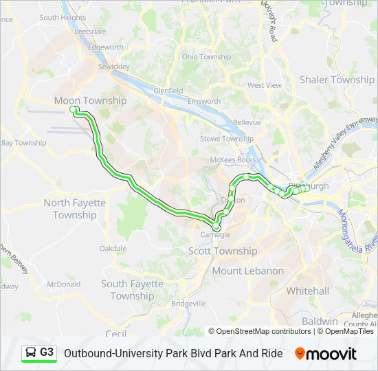 G3 Bus Line Map