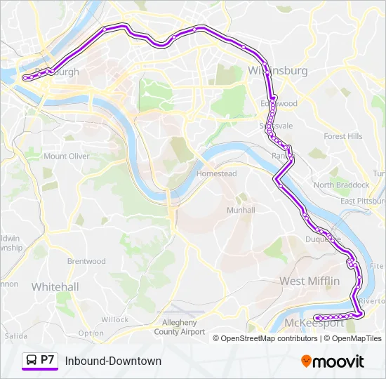 P7 Bus Line Map