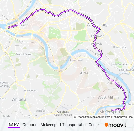 P7 Bus Line Map