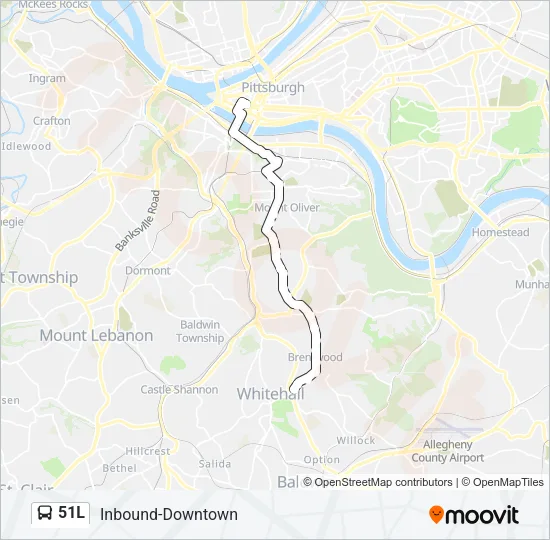 51L Bus Line Map