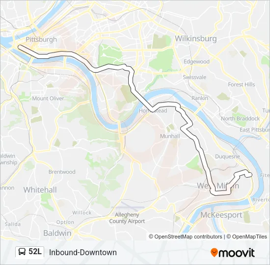 52L Bus Line Map